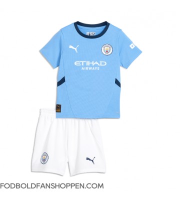 Manchester City Erling Haaland #9 Hjemmebanetrøje Børn 2024-25 Kortærmet (+ Korte bukser)
